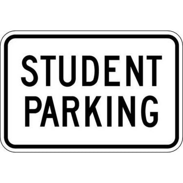 ZING Eco Parking Sign, 12X18, EGP- Model 2504